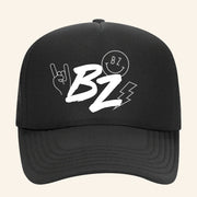 Bailey Zimmerman Merch Tour 2025 BZ Symbols Black Trucker Hat Best Gifts For Husband - Lilybirchmarket