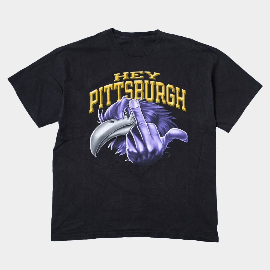 Baltimore Football Hey Pittsburgh Middle Finger Mascot T-Shirt Gifts For Football Fan - Lily Birch Market