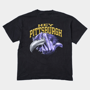 Baltimore Football Hey Pittsburgh Middle Finger Mascot T-Shirt Gifts For Football Fan - Lily Birch Market