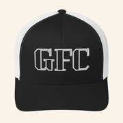 Barrr None Merch Gfc White Outline Embroidered Trucker Hat Him Gifts - Lilybirchmarket