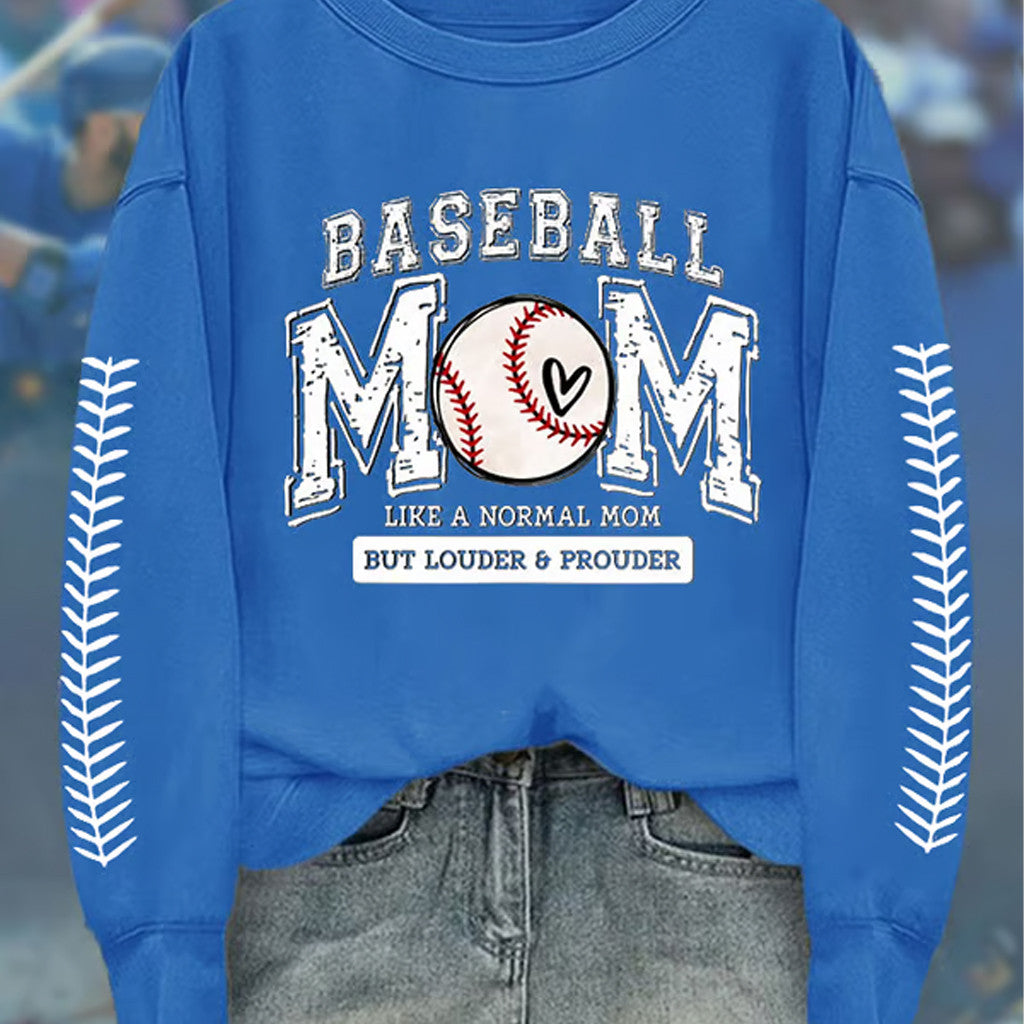 Baseball Mom Like A Normal Mom Sweatshirt Game Day Apparel Best Gifts For Her - Lilybirchmarket