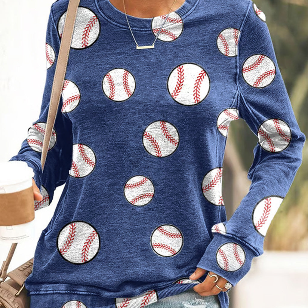 Baseball Sweatshirt Vintage Game Day Clothing Gifts For Baseball Players - Lilybirchmarket