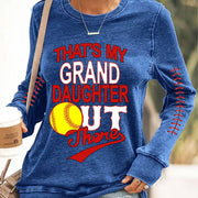 Baseball That's My Granddaughter Out There Sweatshirt Baseball Lovers Gifts For Grandma - Lilybirchmarket
