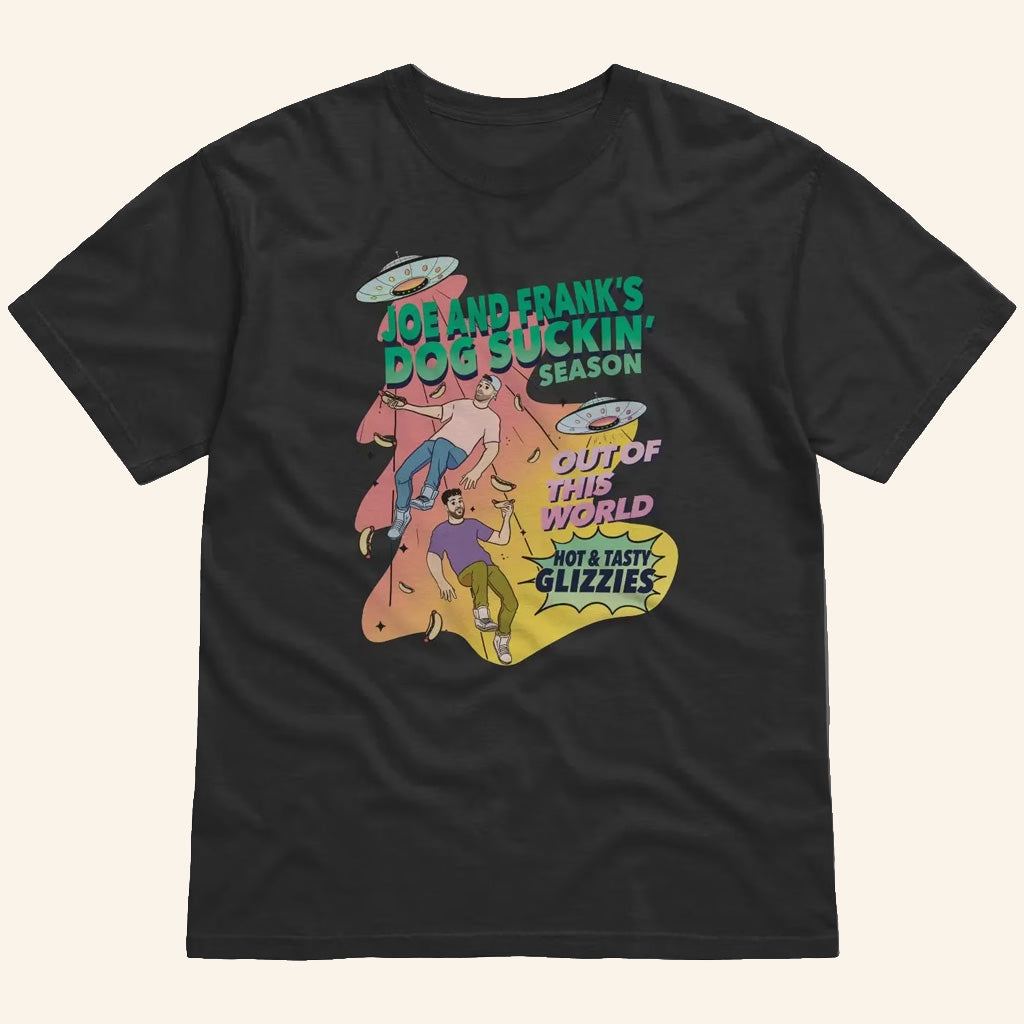 Basement Yard Merch Dog Suckin' Out Of This World T-Shirt Gifts For Dudes - Lily Birch Market