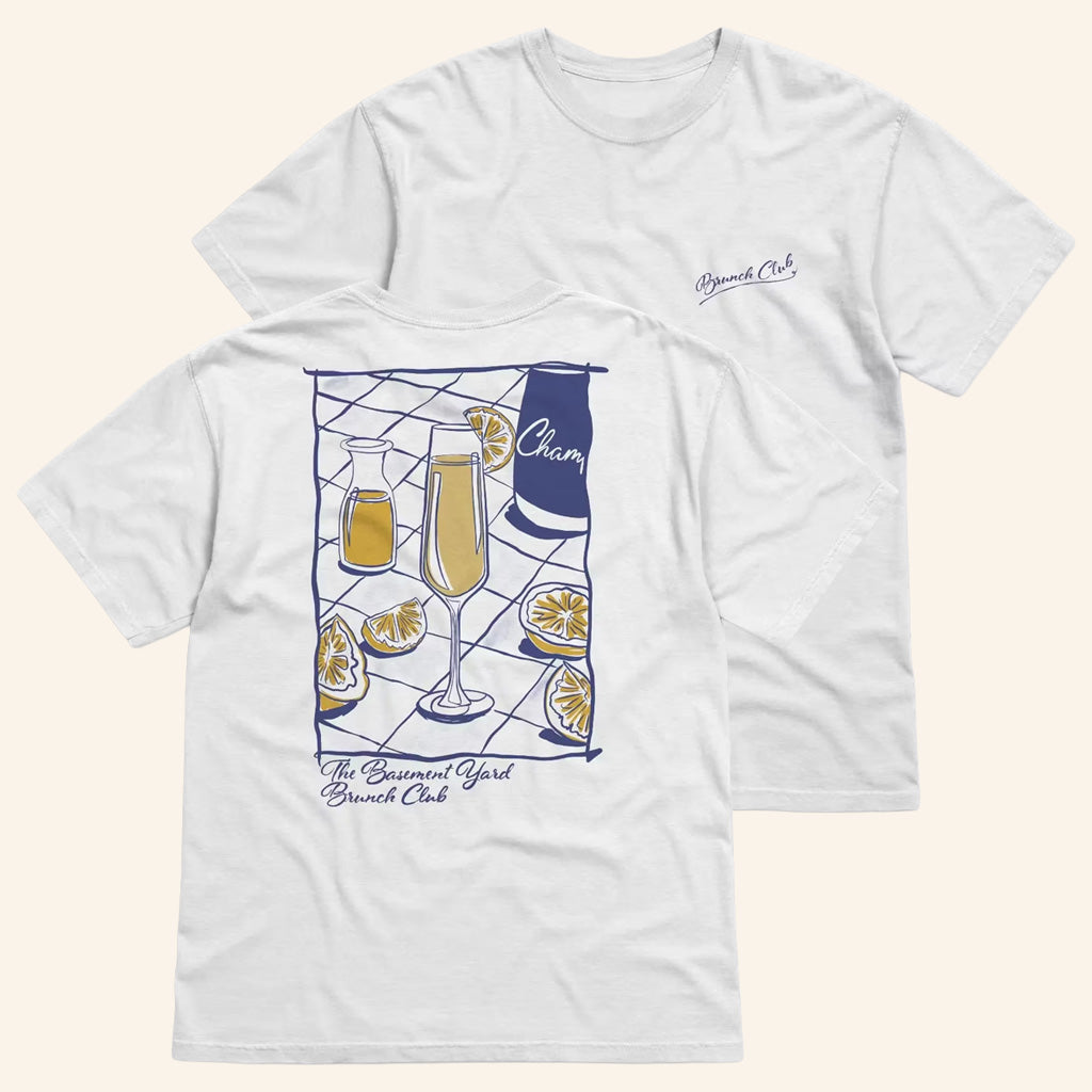 Basement Yard Merch Mimosa Brunch Club T-Shirt Present For Boyfriend - Lily Birch Market