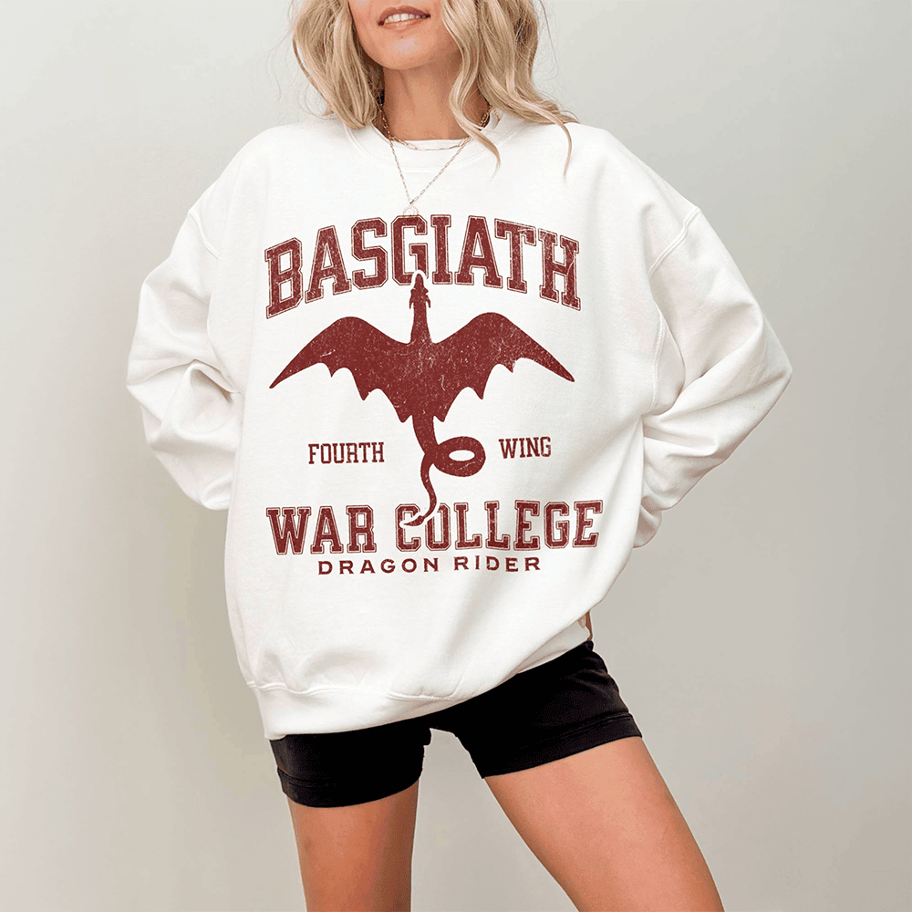 Basgiath War College Sweatshirt Fourth Wing Sweatshirt Sweatshirt Gifts For Wife - Lilybirchmarket