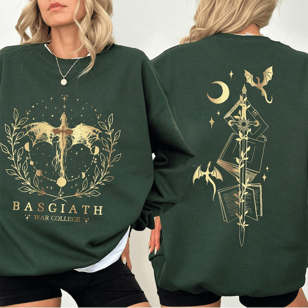 Basgiath War College Sweatshirt Green Best Gift For Wife - Lilybirchmarket