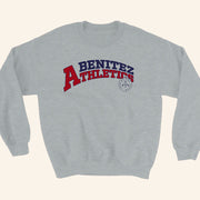Baylen Levine Merch Benitez Athletics Grey Crewneck Sweatshirt Gifts For Friends - Lilybirchmarket