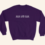 Baylen Levine Merch Juul Isn't Cuul Crewneck Purple Sweatshirt Best Gifts For Husband - Lilybirchmarket