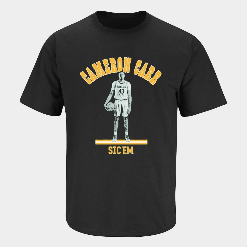 Baylor Bears Basketball Merch Cameron Carr Sic 'Em T-Shirt Gifts For Basketball Lovers - Lily Birch Market