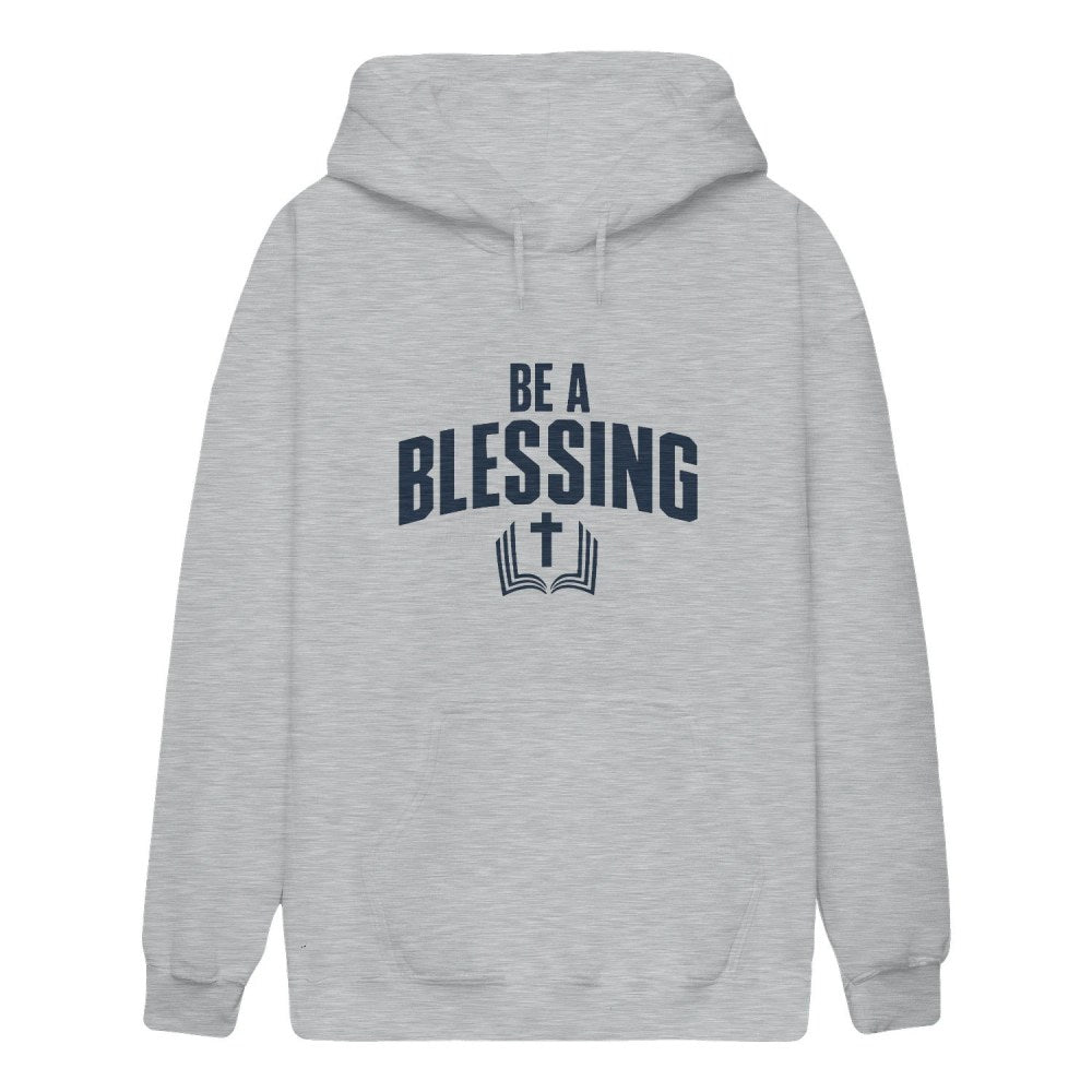 Be A Blessing Hoodie Drake Maye Grey Sweatshirt Hoodie Football Game Day Gifts For Fans - Lilybirchmarket