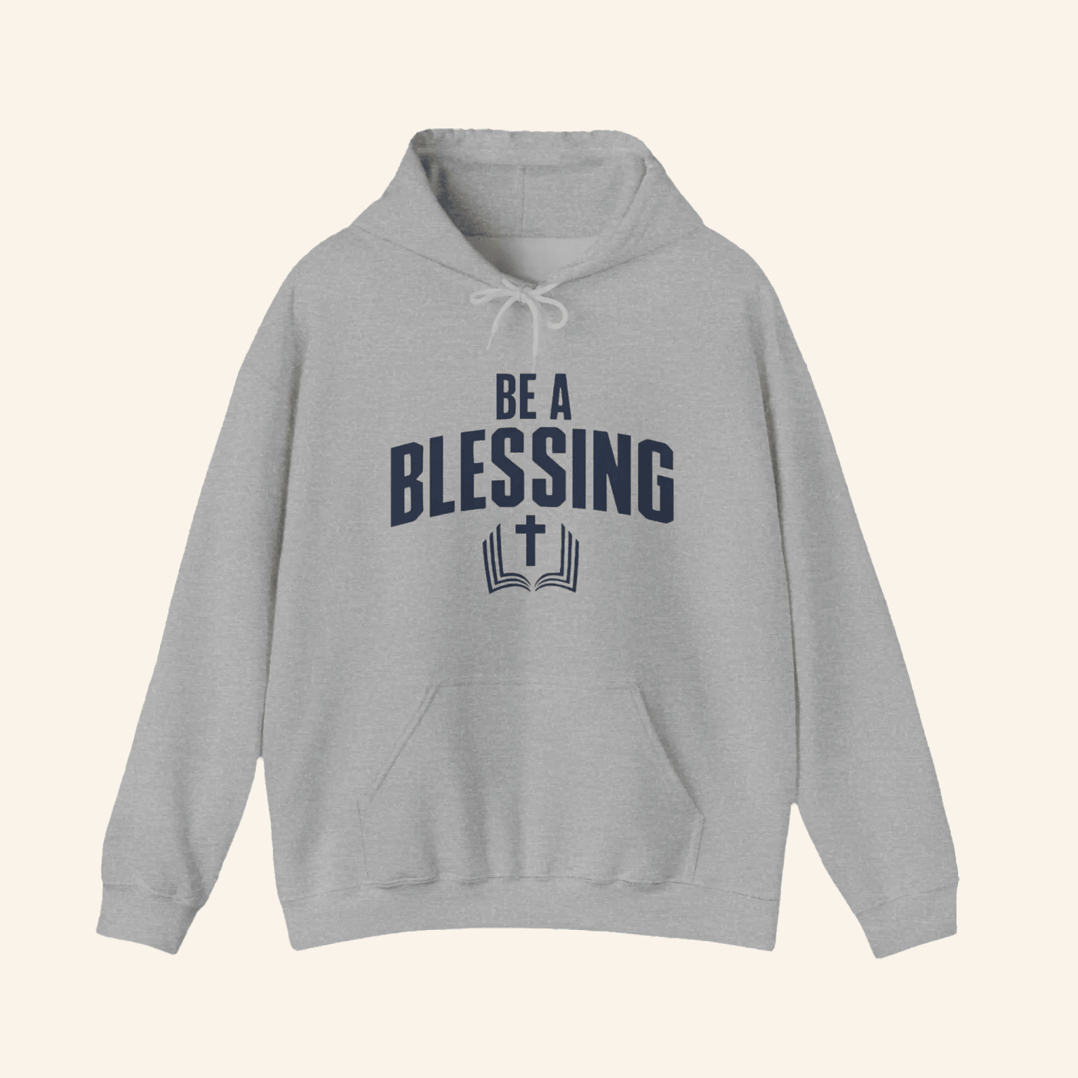 Be A Blessing Hoodie Drake Maye Wearing Grey Sweatshirt Hooded Clothing - Lilybirchmarket