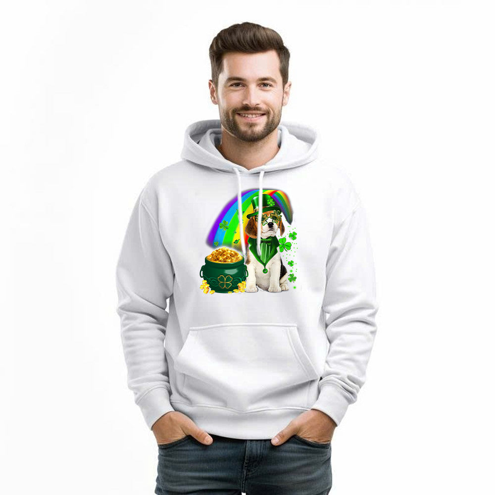 Beagle Dog Irish Leprechaun Hoodie Beagle Lover Cute St Patricks Day Shirt Big Brother Gifts - Lilybirchmarket