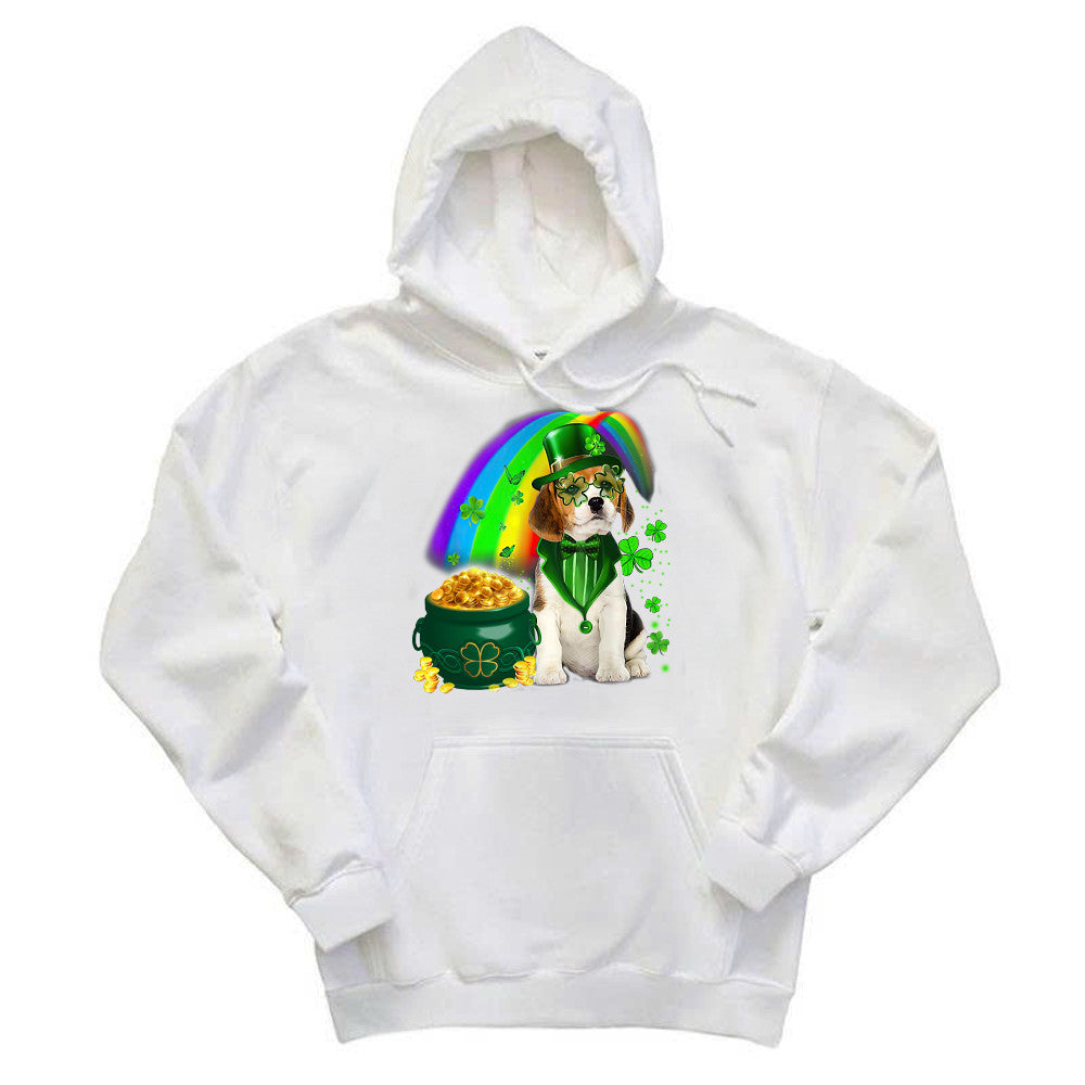 Beagle Dog Irish Leprechaun Hoodie Beagle Lover Cute St Patricks Day Shirt Big Brother Gifts - Lilybirchmarket