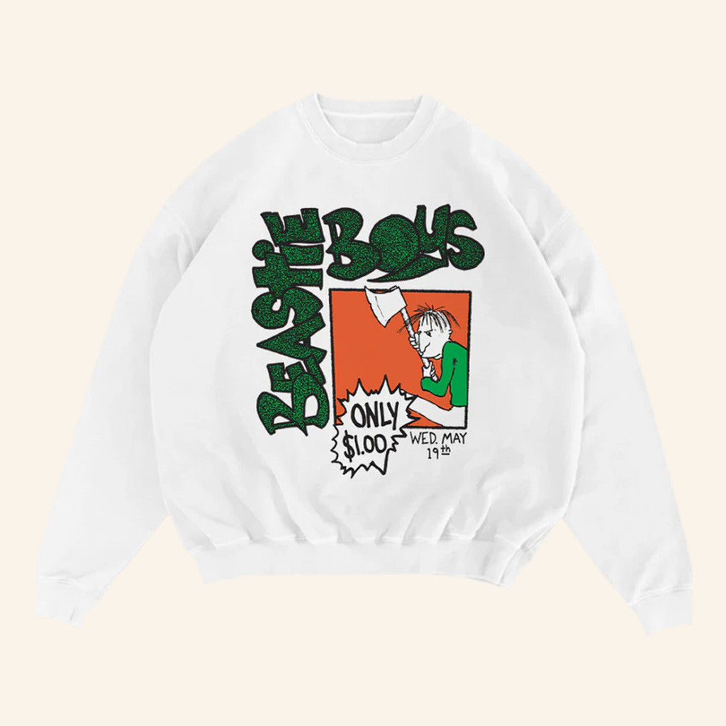 Beastie Boys Merch Axe Flyer Crewneck Beastie Boys Sweatshirt Birthday Gift For Him - Lilybirchmarket