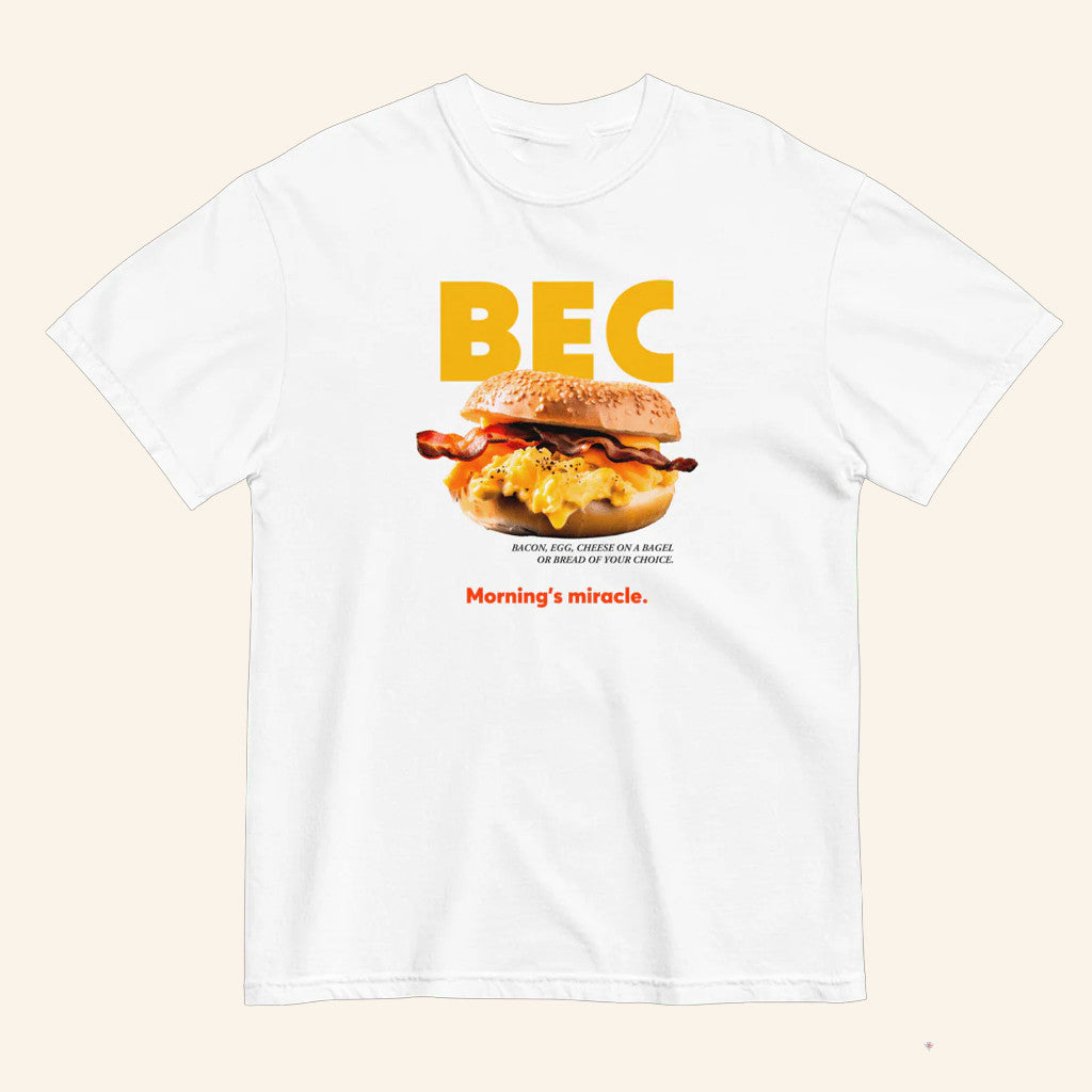 BEC Breakfast Sandwich T-Shirt Bacon Egg Cheese On A Bagel Or Bread Of Your Choice Shirt Gifts - Lily Birch Market