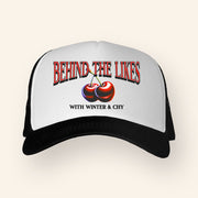 Behind The Likes Podcast Merch Btl Cherry Tour Trucker Hat Fans Gifts - Lilybirchmarket