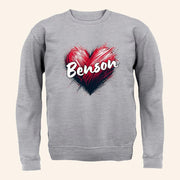 Benson Boone Merch Love Heart Benson Sweatshirt Cool Gifts For Music Lovers - Lilybirchmarket