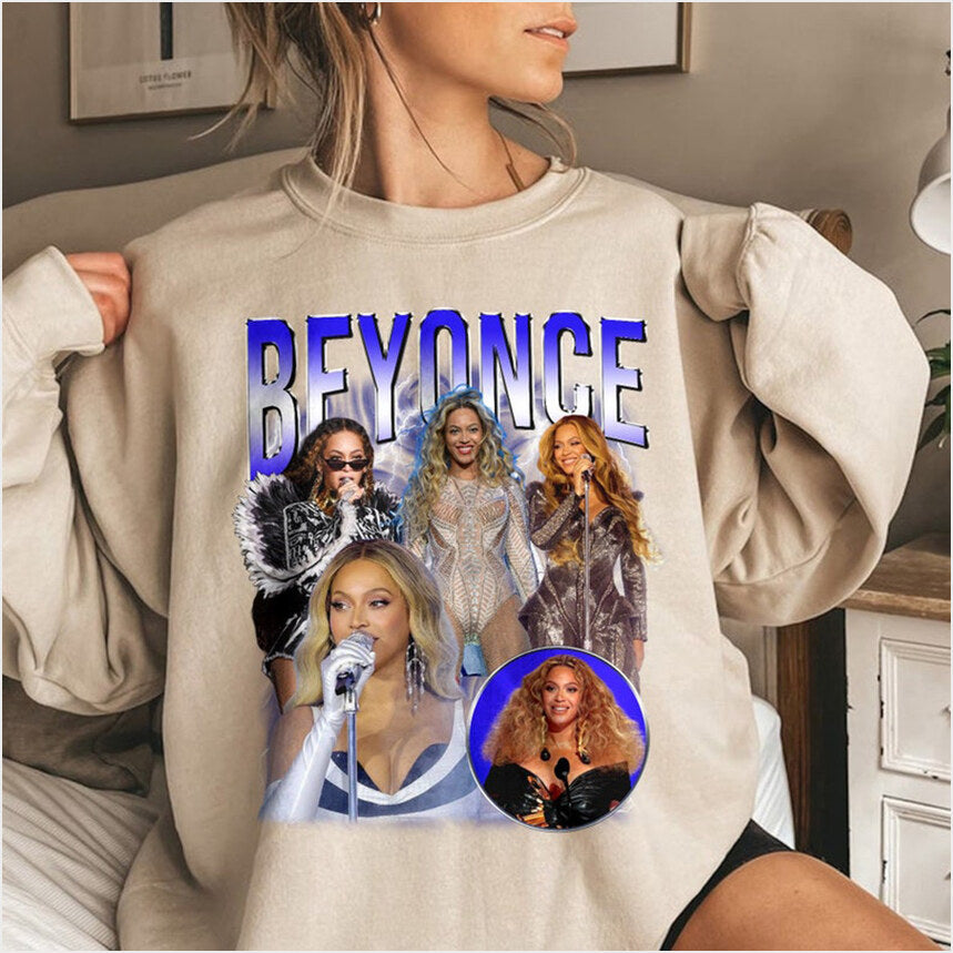 Beyonce 90S Vintage Sweatshirt, Beyonce Renaissance Tour Sweatshirt, Beyonce Renaissance World Tour 90S Vintage Graphic Sweatshirt Gifts For Her - Lilybirchmarket