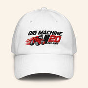 Big Machine Label Group Merch Bmlg 20Th Anniversary White Hat Embroidered Dad Gifts - Lilybirchmarket