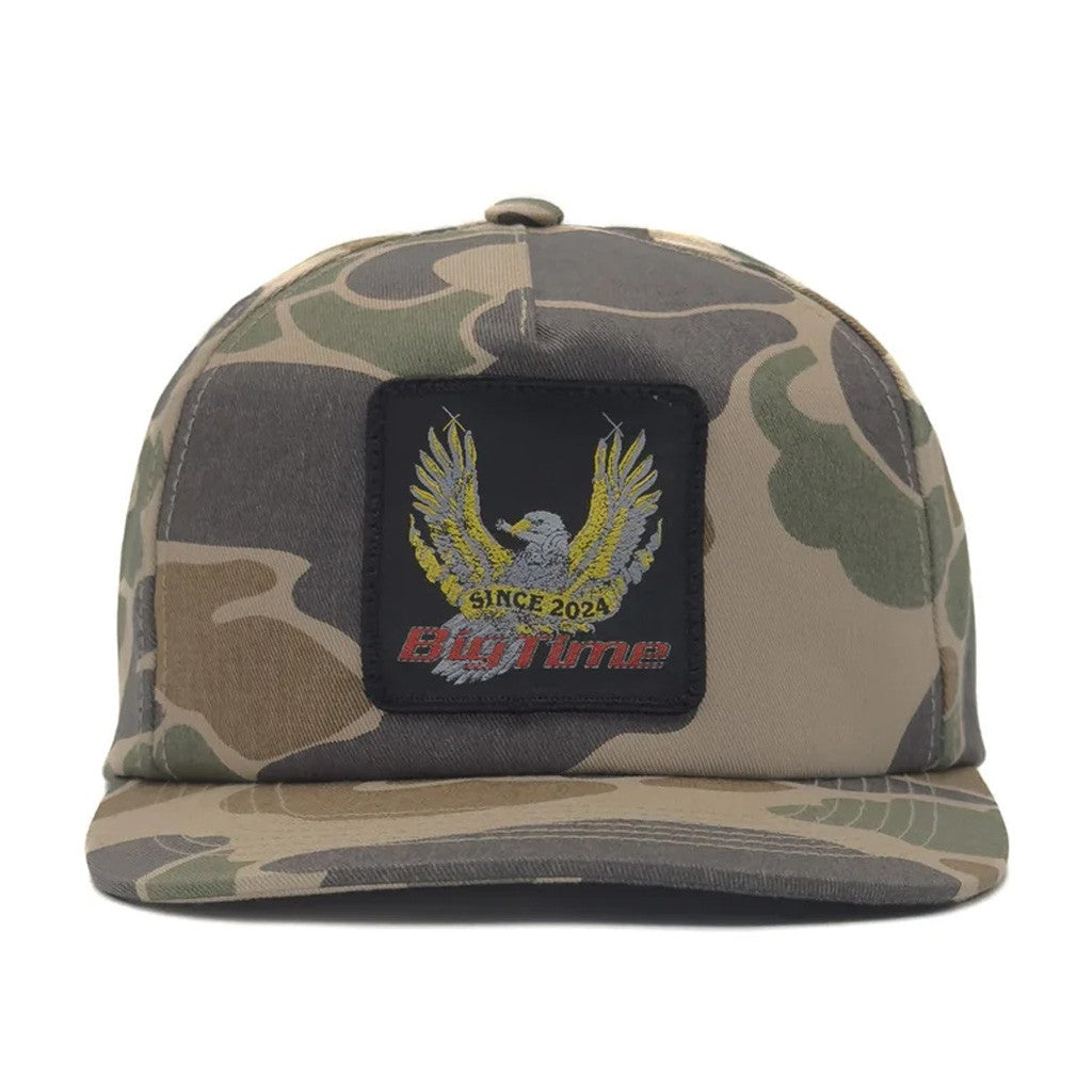 BigTime Merch Bigtime Eagle Embroidered Camo Snapback Hat Xmas Gifts For Him - Lilybirchmarket