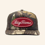 Bigtime Merch Script Logo Embroidered Camo Snapback Hat Gifts For Dad - Lilybirchmarket
