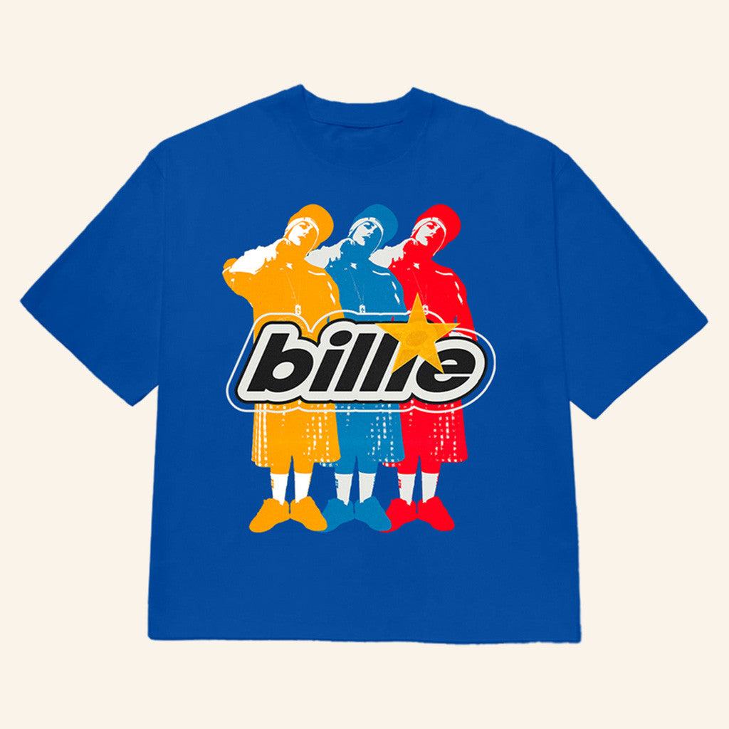 Billie Eilish Merch Billie Repeat Blue T-Shirt Christmas Gift Ideas For Him - Lily Birch Market