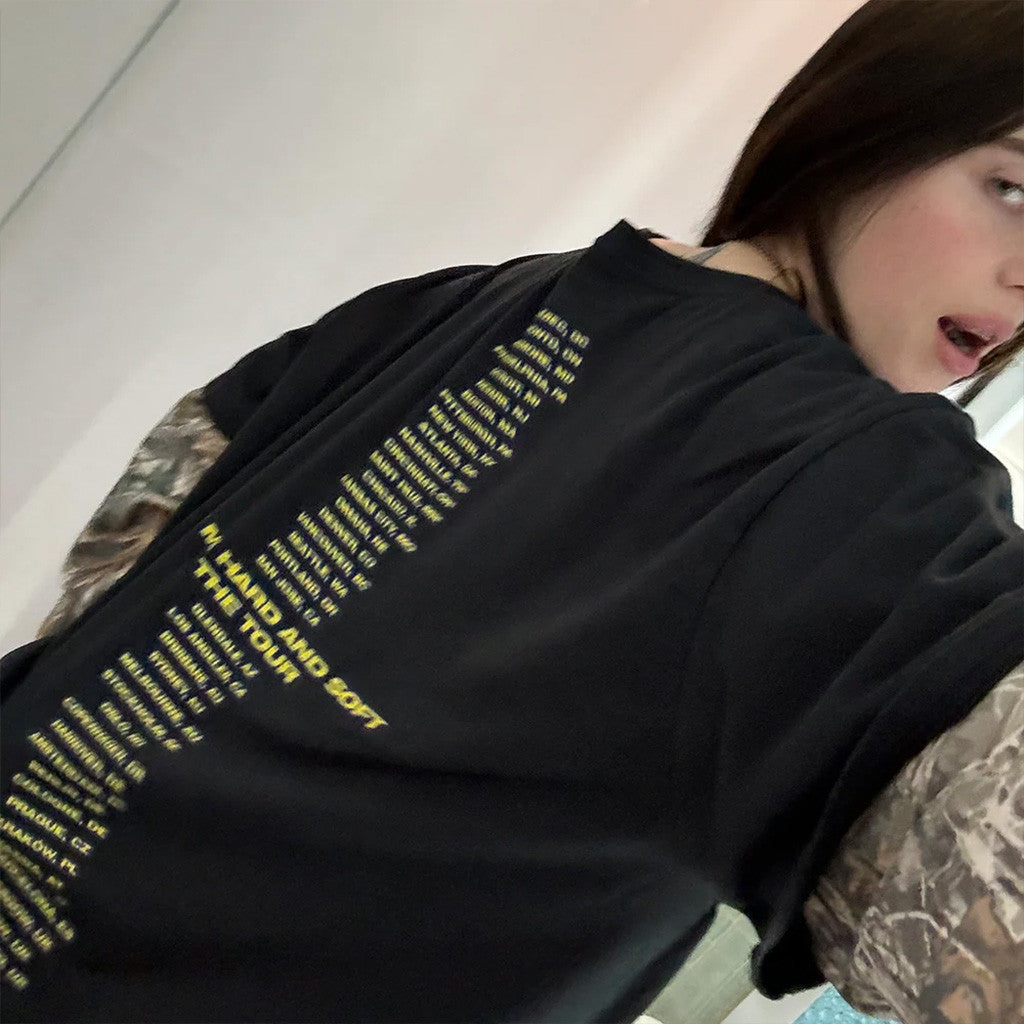 Billie Eilish Merch Hit Me Hard And Soft Tour 2025 BE T-Shirt Black Gift Ideas For Fans - Lily Birch Market