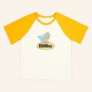 Billie Eilish Merch Shark Yellow And White T-Shirt Cute Gifts For Girlfriend - Lily Birch Market