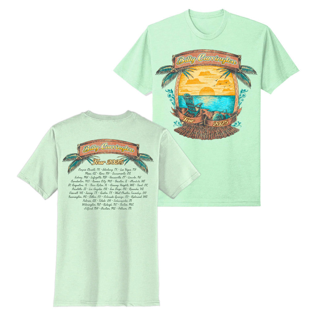 Billy Currington Merch Tour 2025 Billy Currington Mint Tour T-Shirt Her Gifts - Lily Birch Market
