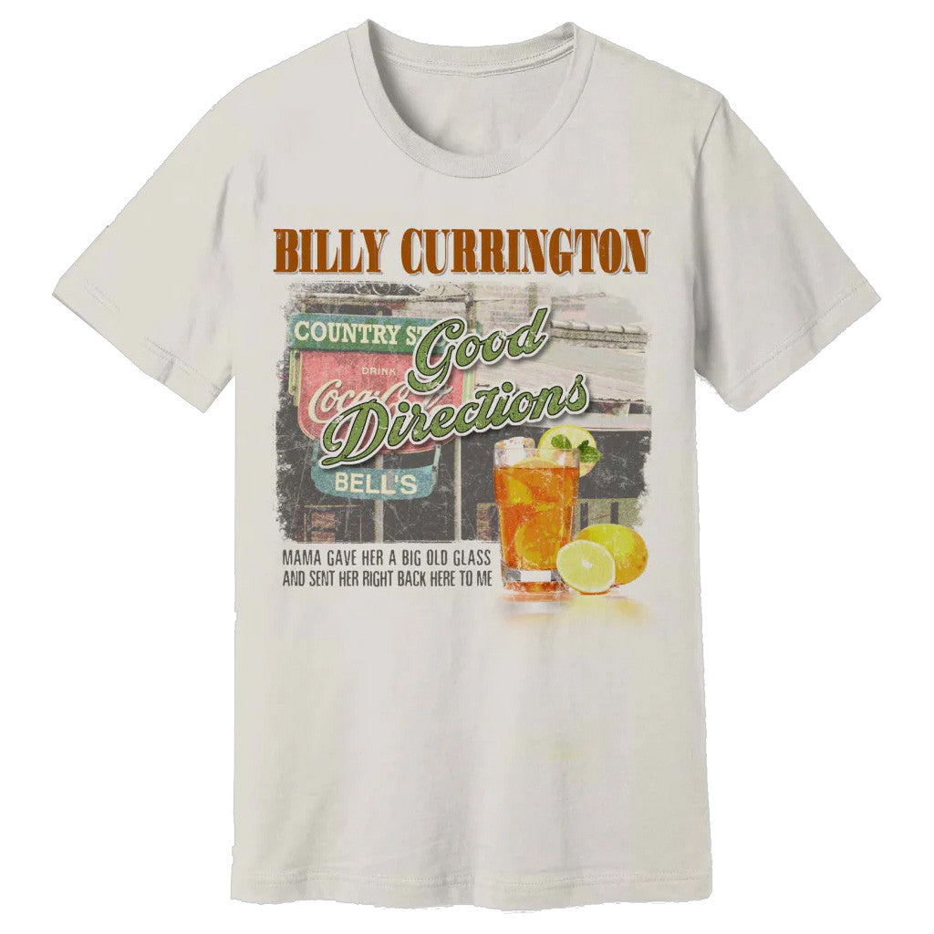Billy Currington Merch Tour 2025 Billy Currington White Smoke Good Directions T-Shirt - Lily Birch Market