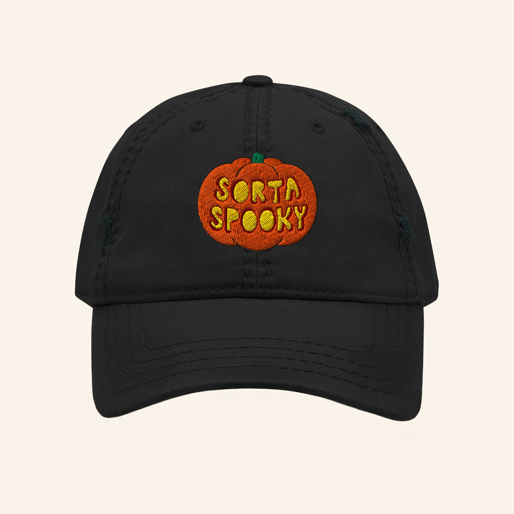 Billy Ends The World Merch Creep It Sorta Spooky Pumpkin Embroidered Hat Husband Gifts - Lilybirchmarket