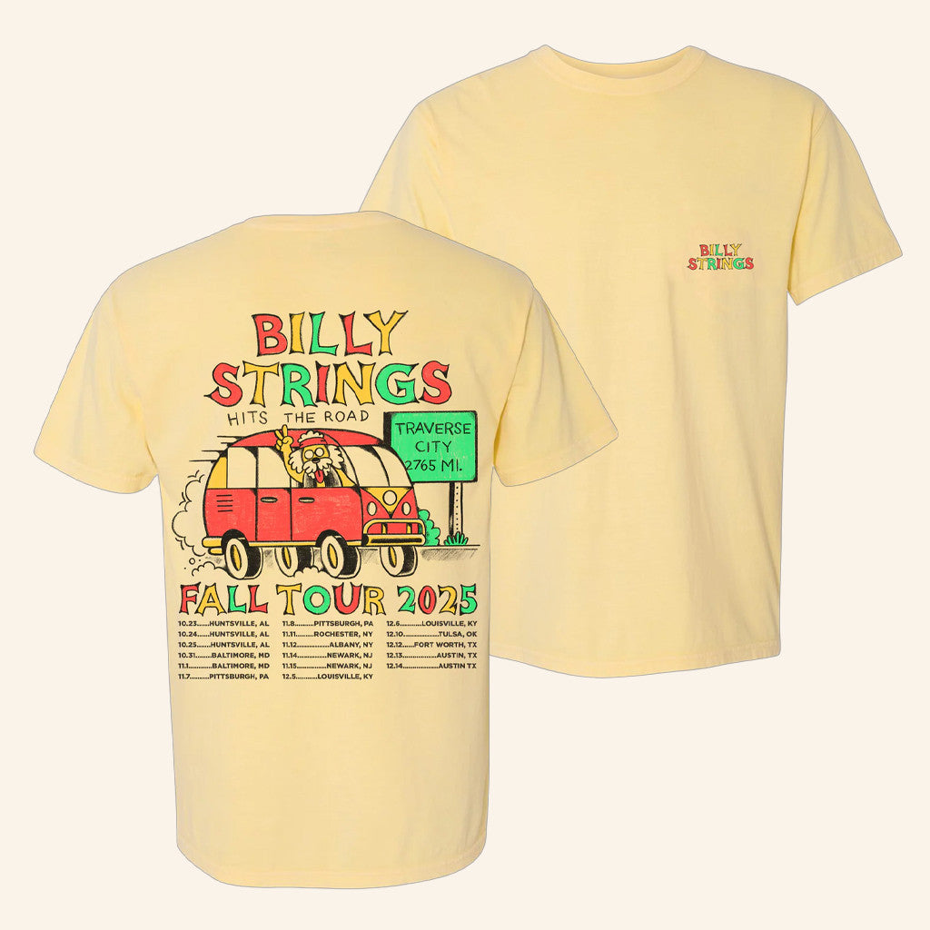 Billy Strings Merch Fall Tour 2025 Van T-Shirt Christmas Gifts For Boyfriend - Lily Birch Market