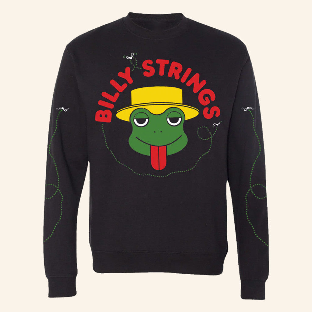 Billy Strings Merch Frog Crewneck Perry Shall Sweatshirt Presents For Music Lovers - Lilybirchmarket