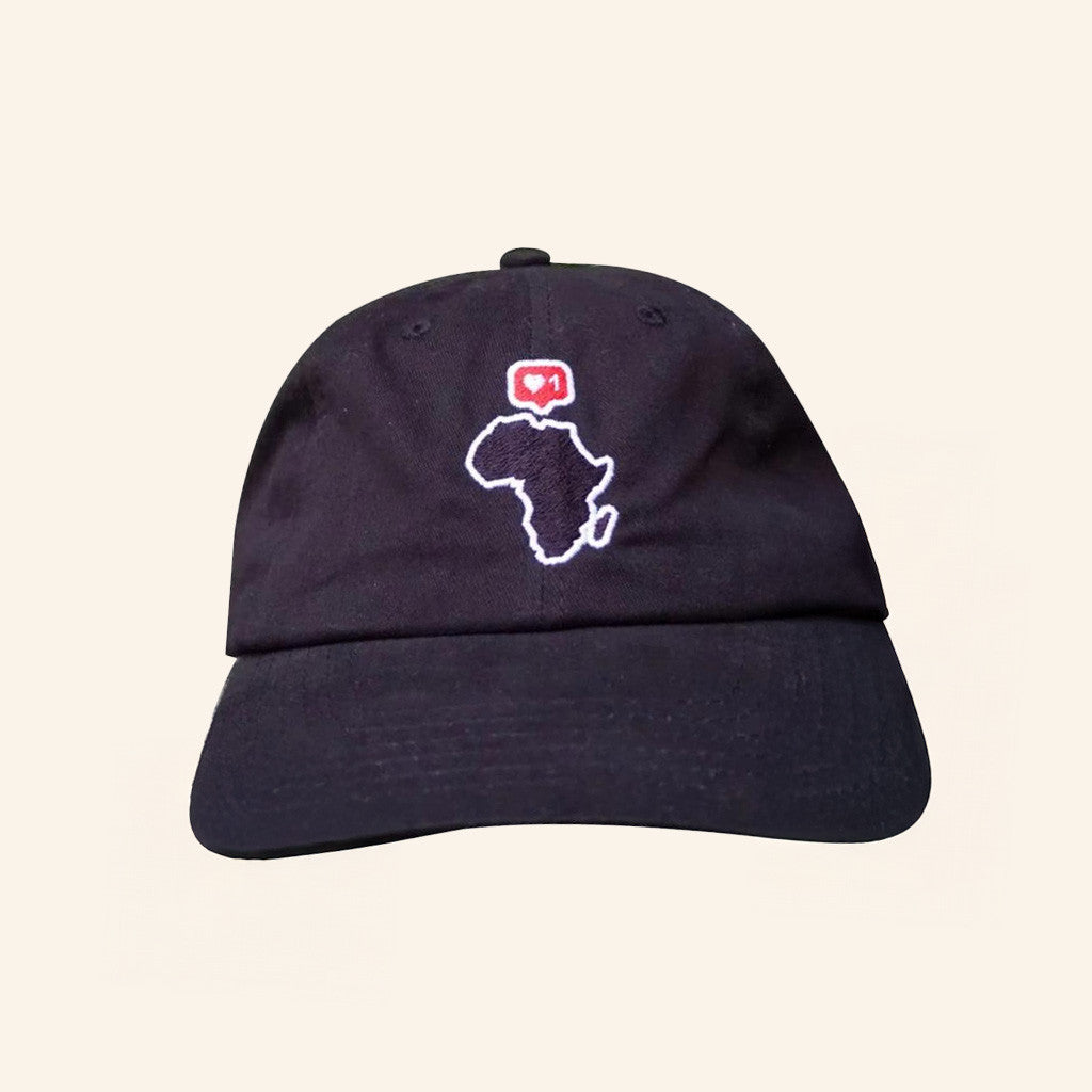 Black And Abroad Merch I Love Africa Embroidered Hat Best Gifts For Husband - Lilybirchmarket