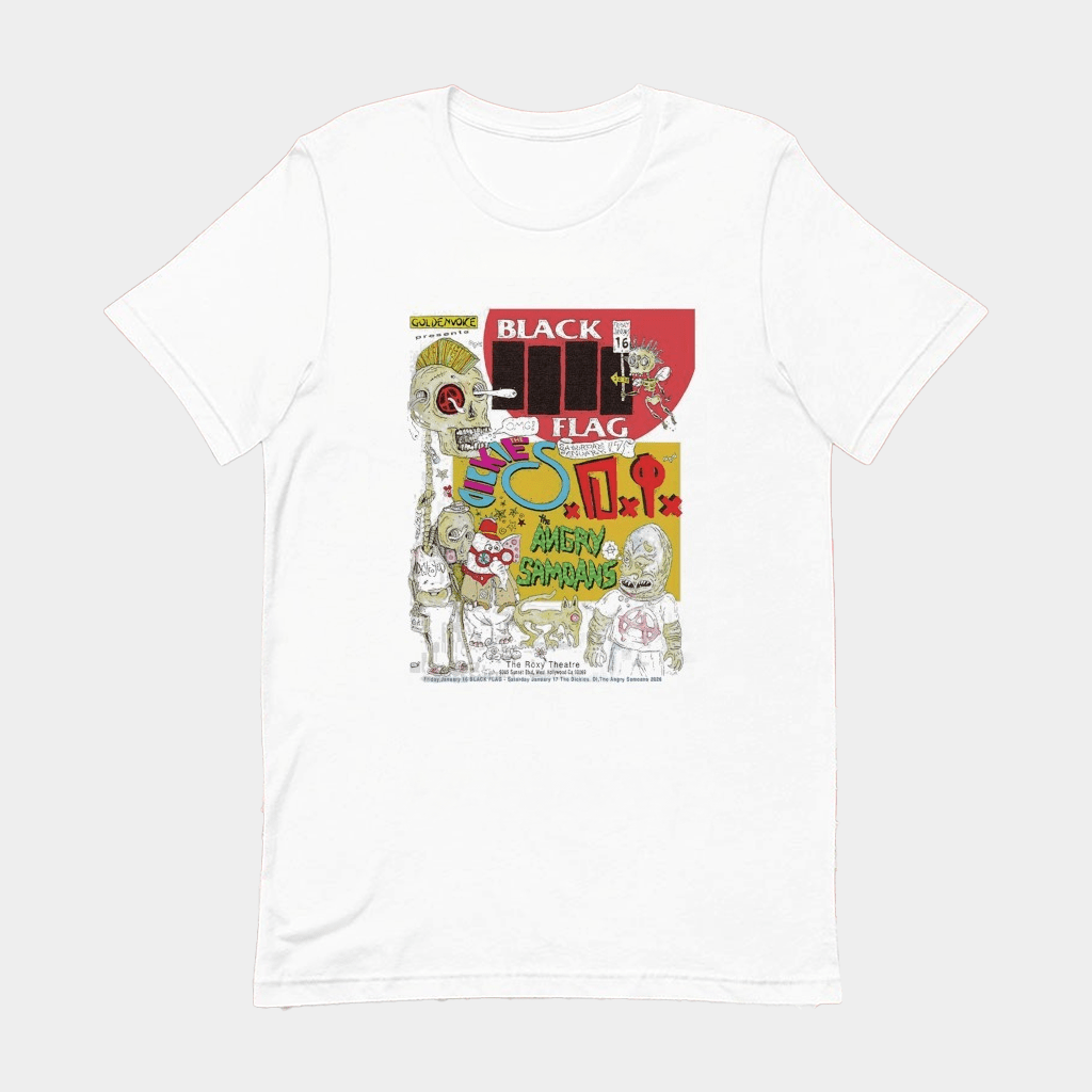Black Flag West Hollywood California Two Nights Of Punk Rock Event T-Shirt Black Flag Merch - Lily Birch Market