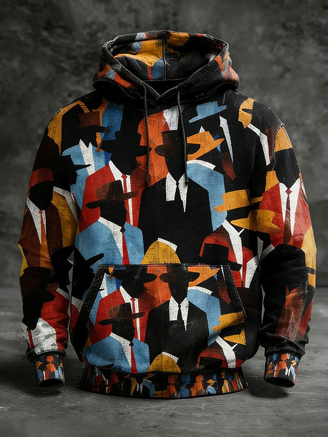 Black History Month Hoodie Abstract African American Pride Men's Apparel Gifts Ideas - Lilybirchmarket