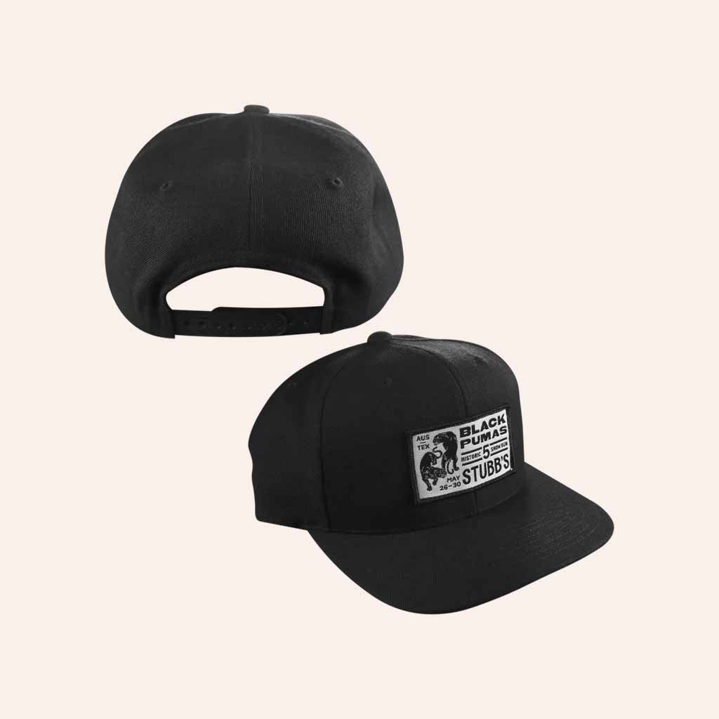 Black Pumas Merch Stubbs Historic Embroidered Snapback Hat Christmas Gift Ideas For Dad - Lilybirchmarket