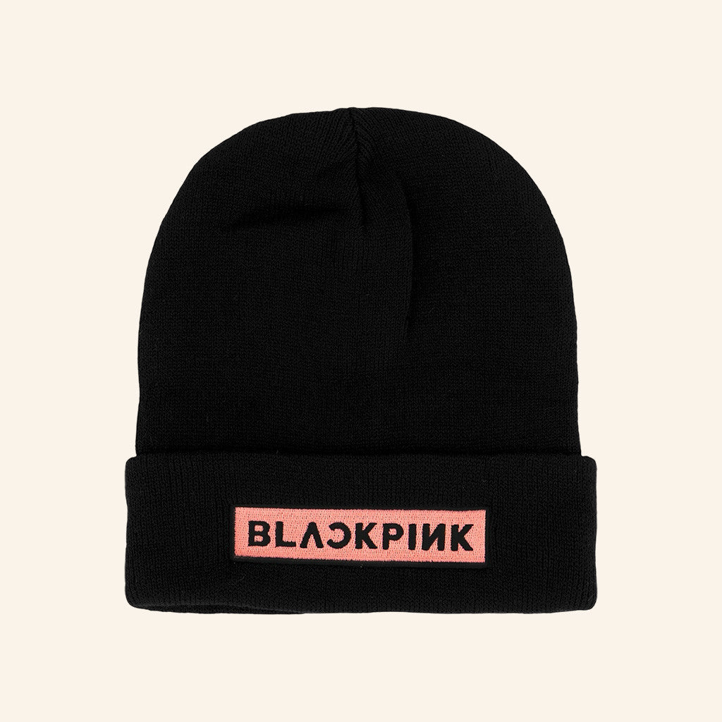 Blackpink Merch Logo Black Beanie Best Gifts For Blackpink Fans - Lilybirchmarket