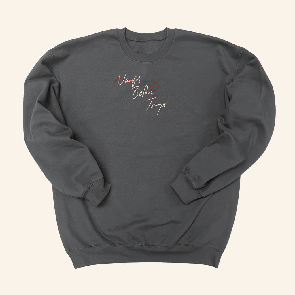 Blank Clo Merch Chris Lee Vamps Before Tramps Blood Drip Crewneck Sweatshirt Gifts For Him - Lilybirchmarket
