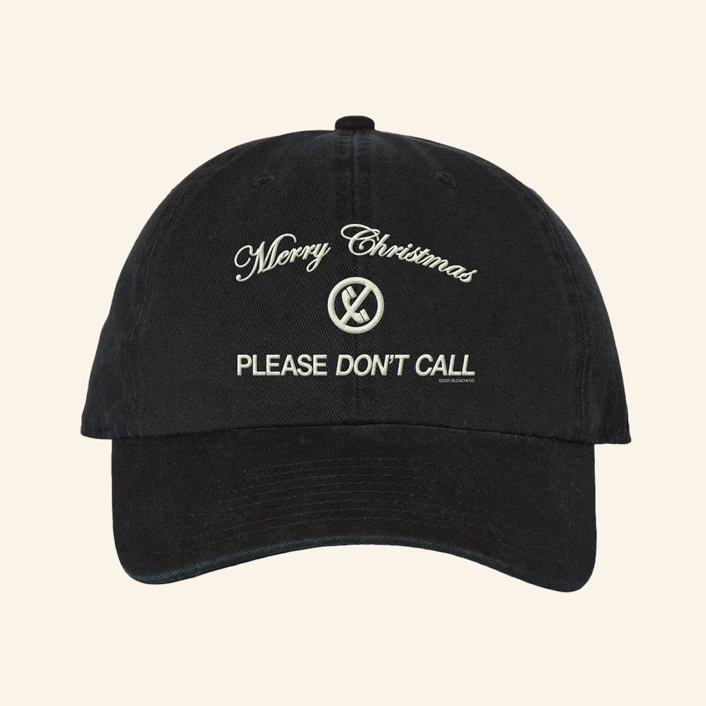 Bleachers Merch Merry Christmas Please Don't Call Embroidered Hat Gift For Rock Lover - Lilybirchmarket