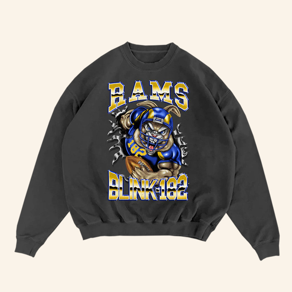Blink 182 Merch Blink 182 X LA Football Touchdown Sweatshirt Gifts For Football Lovers - Lilybirchmarket