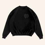 Blink 182 Merch Logo Black Crewneck Sweatshirt Gift Ideas For Music Lovers - Lilybirchmarket