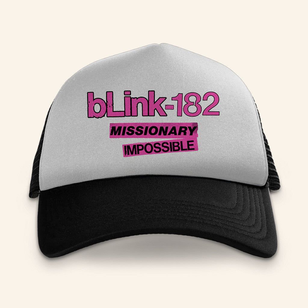 Blink 182 Merch Missionary Impossible Tour Trucker Hat Cool Gifts For Music Lovers - Lilybirchmarket