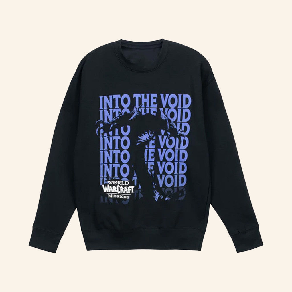 Blizzard Gear Merch World Of Warcraft Midnight Void Black Crewneck Sweatshirt Gifts For Boyfriend - Lilybirchmarket