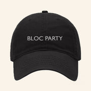 Bloc Party Merch Black Logo Embroidered Hat Best Gifts For Husband - Lilybirchmarket