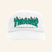 Bloody Sunday Merch Thrasher White Hat Thrasher Magazine Cap Gifts For Husband - Lilybirchmarket