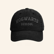 Blvck Merch Harry Potter X Blvck Hogwarts School Embroidered Hat Gift For Harry Potter Fans - Lilybirchmarket