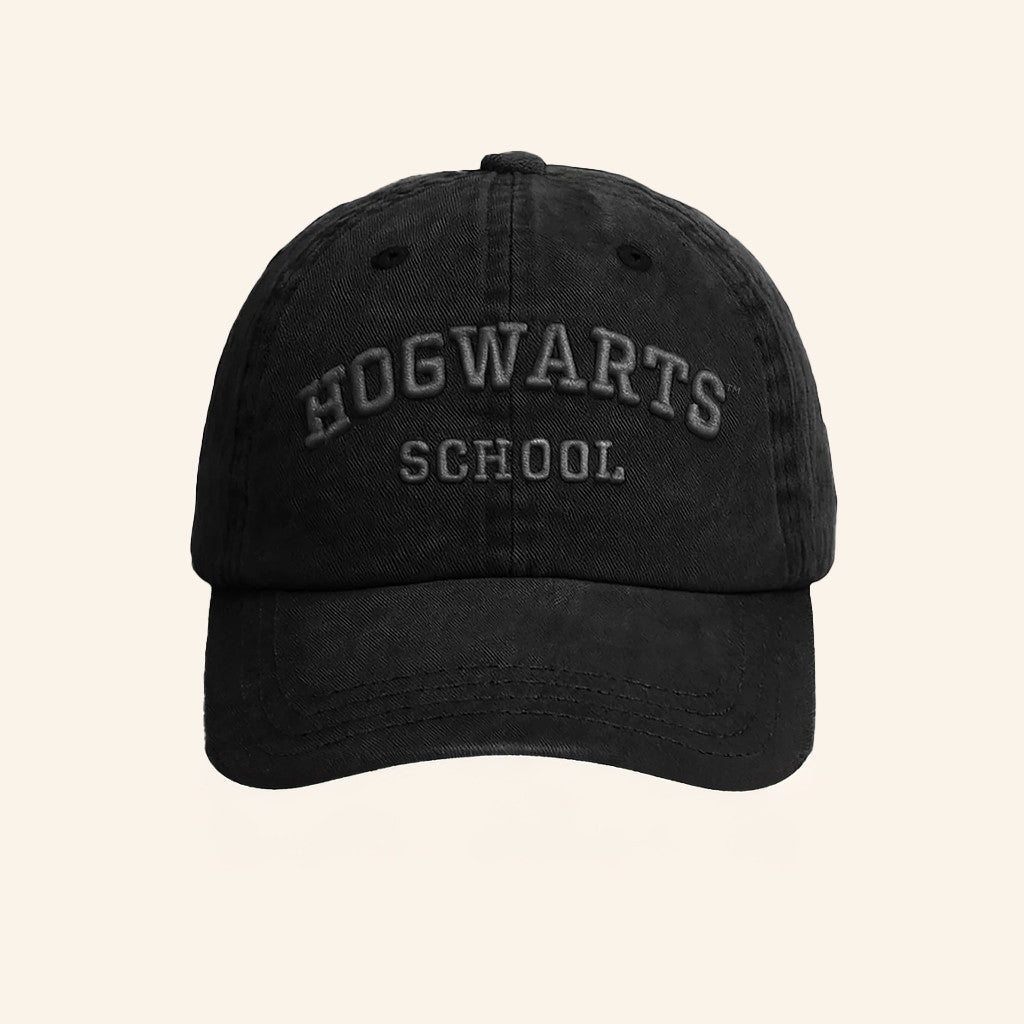 Blvck Merch Harry Potter X Blvck Hogwarts School Embroidered Hat Gift For Harry Potter Fans - Lilybirchmarket