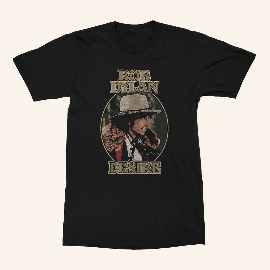 Bob Dylan Merch Desire Black T-Shirt Best Gifts For Music Lovers - Lily Birch Market